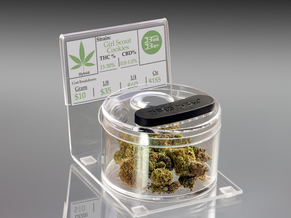 cannabis display jars